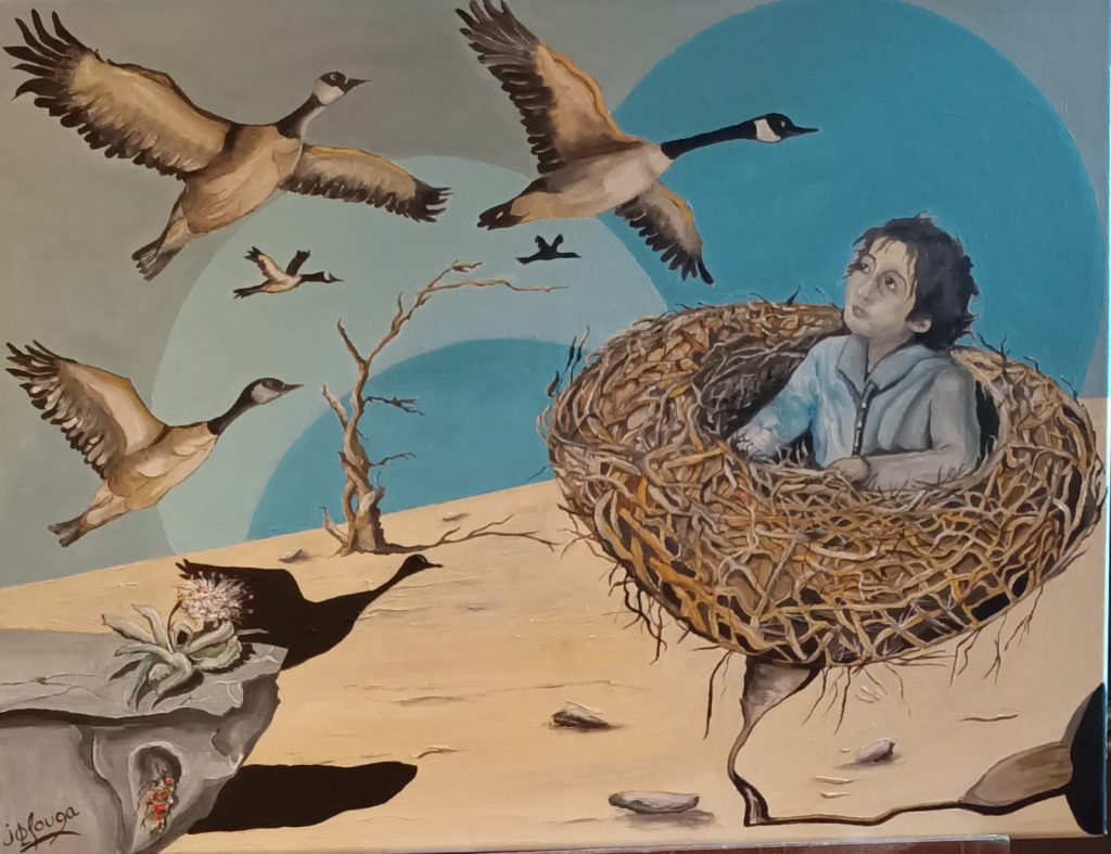 L'Envol de l'Espérance - Huile - 55 x 75 cm